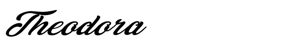 Theodora Personal Use font